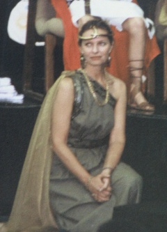 Former teacher dressed as an Ancient Egyptian